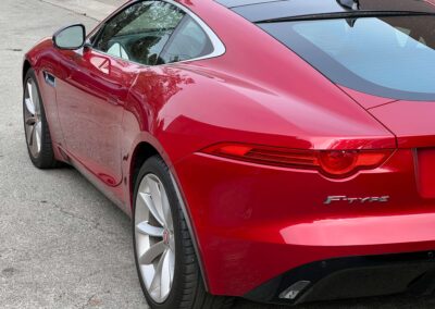 Red Jaguar F-Type Luxury Car