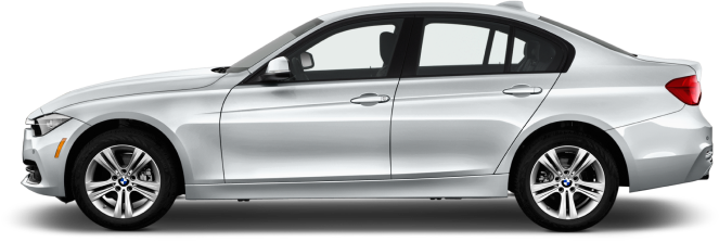 White BMW 3 Series Sports Car